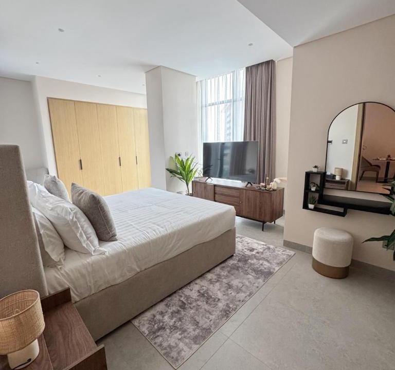 Manama Apartment | 1BR with Executive Sea View in Financial Harbour