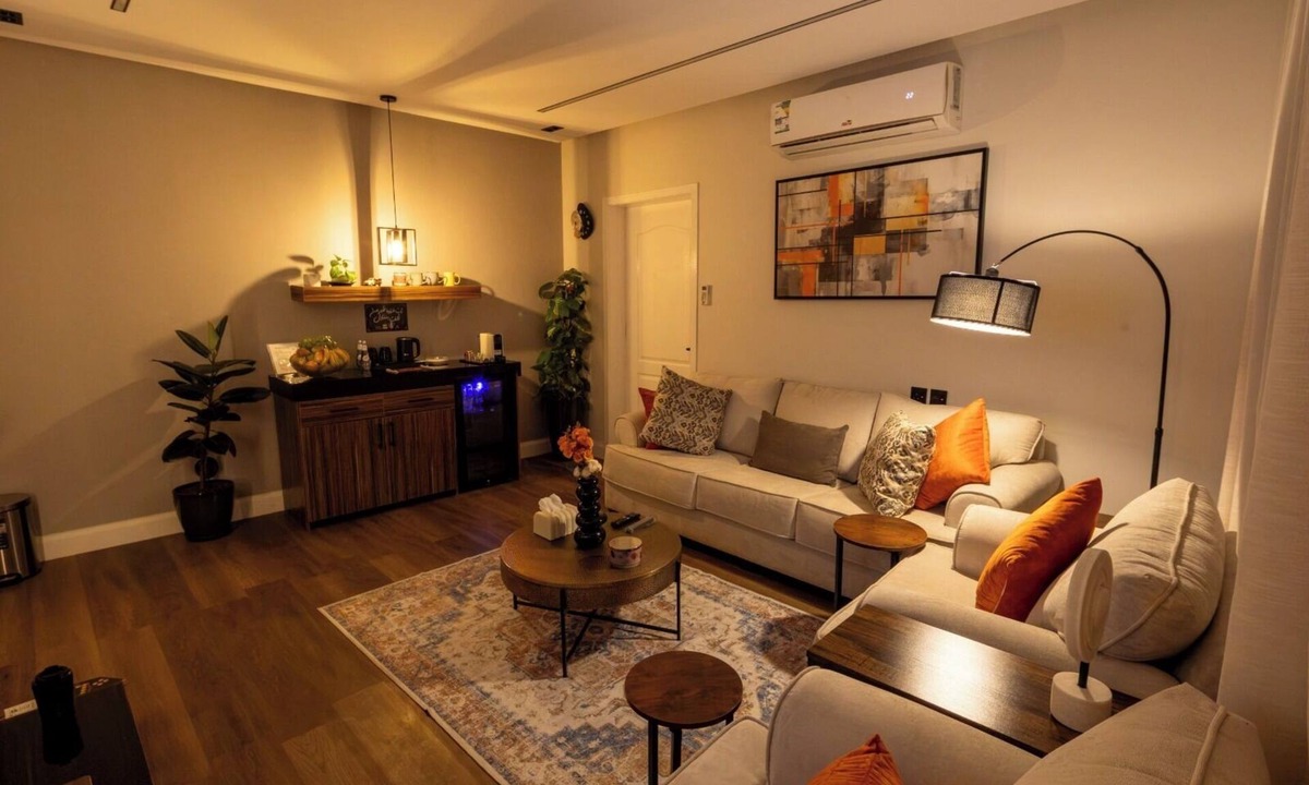 Riyadh Apartment | Cozy 1-bedroom apartment in Almlaqa Riyadh with coffee bar