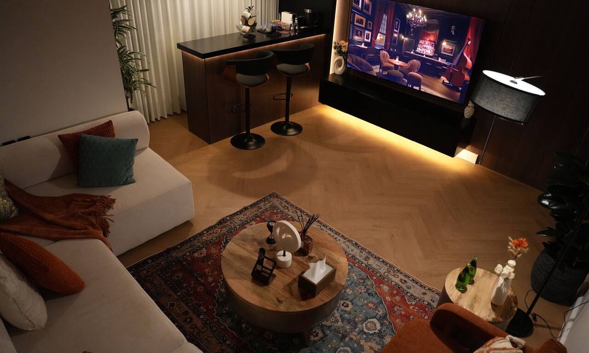 Riyadh Apartment | The Lounge I Luxury 1BR with Private Bar I Almalqa