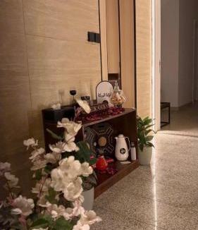 Dammam Apartment | غرفة و صالة مع جلسة خارجية - Tulip Hotel apartments