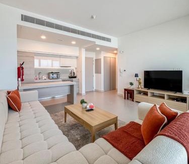 Muharraq Apartment | 1BR in Marrasi Al Bahrain Direct mall access