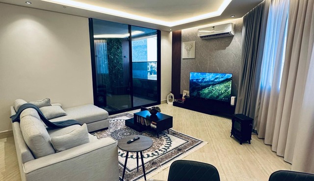 LP78- 2-bedroom apartment in marvelous Riyadh with cool AC