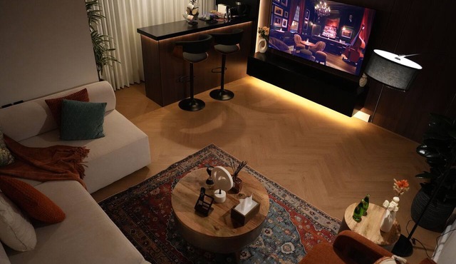 The Lounge I Luxury 1BR with Private Bar I Almalqa in Riyadh