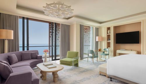 Raffles, Royal King Suite, 1 Bedroom, Balcony, Sea View