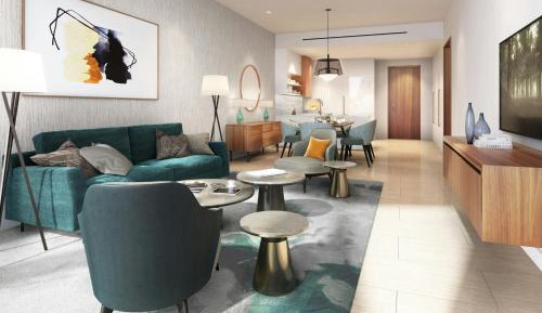 Two-Bedroom Large Apartment with City View