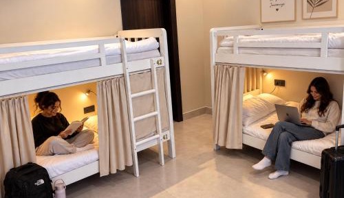 Single Bed in Female Dormitory Room