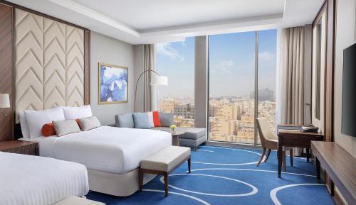 Premium Double Room with Two Double Beds and City View