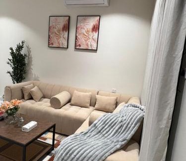 Unaizah Apartment | شقة بصالة فاخرة وغرفة نوم