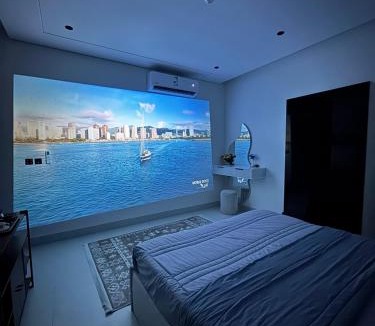 Al Khobar Apartment | استوديو بسرير ماستر بعرض سينمائي بجوار مول الشبيلي 1