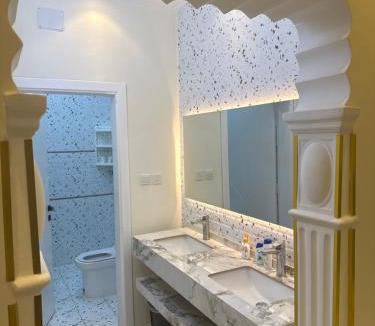 Al Bahah Apartment | غرفة نوم 3 أسرّة مدخل خاص بدون صالة