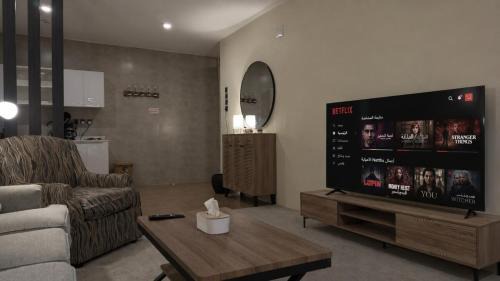 Abha Apartment | Studio with an outdoor balcony and private entrance